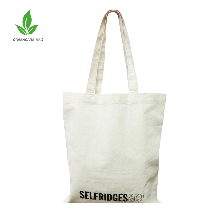 Custom Wholesale Cheap Standard Size Natural Promotional Tote Canvas Cotton Shopping Bag Cotton Tote Bag