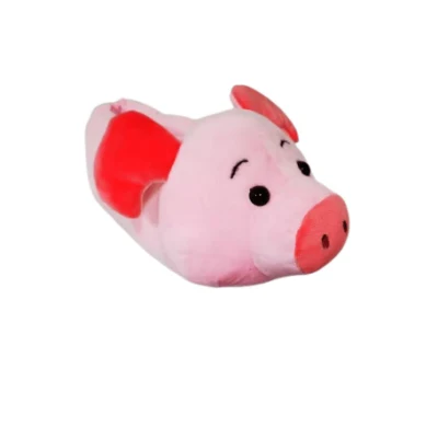 Neuartige Tierform, flauschiges 3D-Schwein, Baby-Innenschuhe, Hausschuhe für Kinder und Mädchen