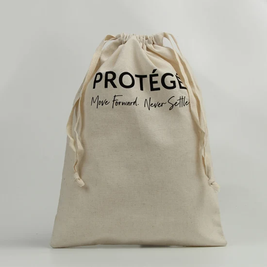 Sinicline Geschenkverpackungsbeutel aus Baumwoll-Canvas-Stoff mit Kordelzug für Kleidung